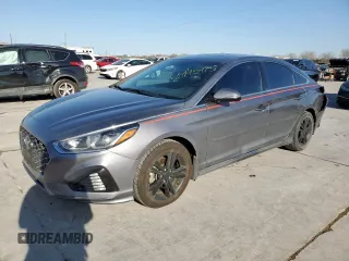 2018 Hyundai Sonata SEL with VIN 5NPE34AF3JH678141, listed as a Copart auction lot 50195975 with 42,701 mi miles and Salvage Title. Bid and sale history available at DreamBid. Image 1.