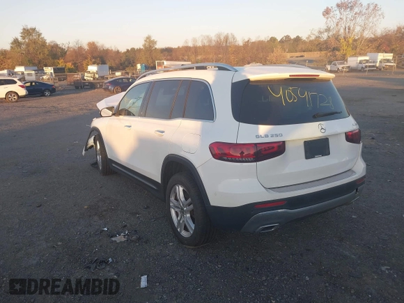 2021 Mercedes-Benz GLB 250 z VIN W1N4M4HB0MW137048, wystawiony jako IAAI lot #40541728 z przebiegiem 36 317 mil mil oraz . Historia ofert i sprzedaży dostępna na DreamBid. Obrazek 3.