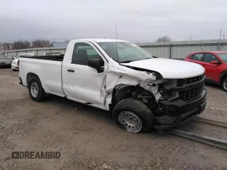 2021 Chevrolet Silverado 1500 Work Truck with VIN 3GCNWAEH9MG272119, listed as a Copart auction lot 84178824 with 126,233 mi miles and Salvage Title. Bid and sale history available at carsss.com. Image 4.