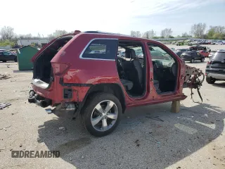 2014 Jeep Grand Cherokee Overland with VIN 1C4RJFCGXEC123682, listed as a Copart auction lot 51152265 with Not Provided miles and Salvage Title. Bid and sale history available at DreamBid. Image 3.