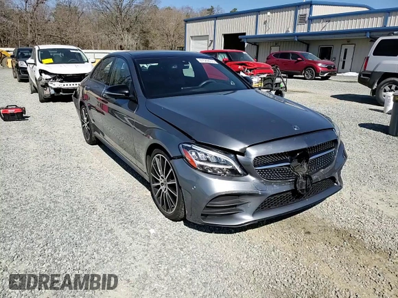 2020 Mercedes-Benz C with VIN 55SWF8DB1LU326641, listed as a Copart auction lot 47589655 with 37,255 mi miles and Salvage Title. Bid and sale history available at carsss.com. Image 10.