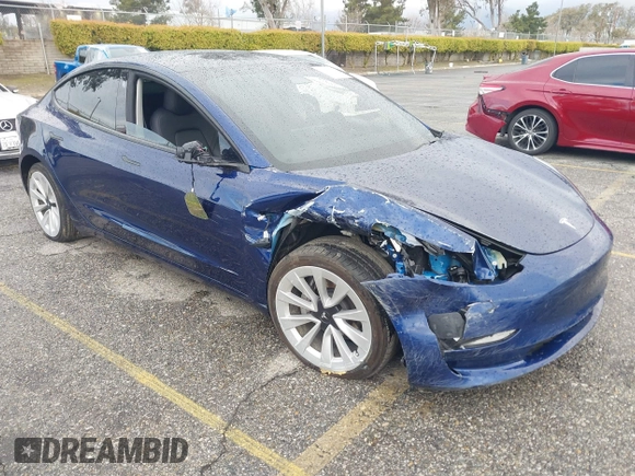 2023 Tesla Model 3 with VIN 5YJ3E1EA0PF518983, listed as a IAAI auction lot 41749225 with 26,748 mi miles and . Bid and sale history available at DreamBid. Image 1.