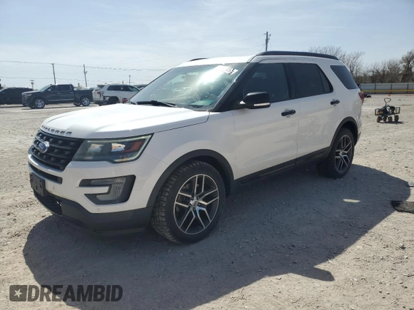 2017 Ford Explorer Sport with VIN 1FM5K8GTXHGA16039, listed as a Copart auction lot 49606295 with 89,697 mi miles and Salvage title. Bid and sale history available at DreamBid. Image 1.