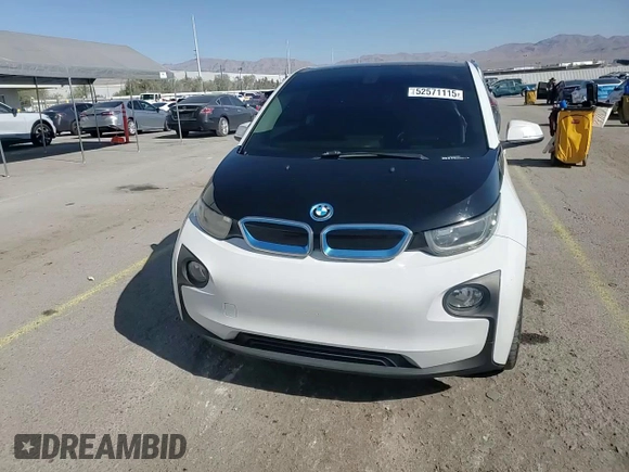 2014 BMW i3 with VIN WBY1Z4C51EV276642, listed as a Copart auction lot 52571115 with 112,178 mi miles and Salvage title. Bid and sale history available at DreamBid. Image 13.