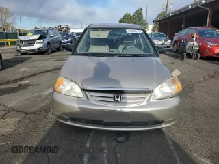 2002 Honda Civic LX with VIN 1HGES16582L007564, listed as a Copart auction lot 54955815 with 106,271 mi miles and Clean Title. Bid and sale history available at DreamBid. Image 5.