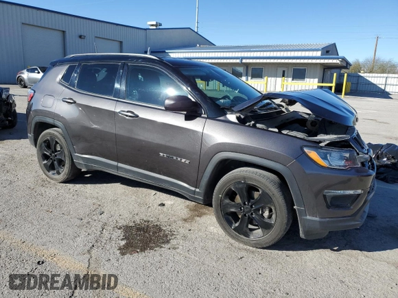 2020 Jeep Compass Latitude with VIN 3C4NJCBB3LT129392, listed as a Copart auction lot 46536425 with 86,197 mi miles and Salvage Title. Bid and sale history available at carsss.com. Image 4.