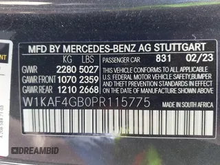 2023 Mercedes-Benz C 300 with VIN W1KAF4GB0PR115775, listed as a IAAI auction lot 41591564 with 22,332 mi miles and . Bid and sale history available at DreamBid. Image 9.