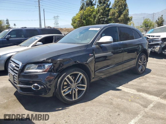 2014 Audi SQ5 Premium Plus with VIN WA1CGAFP4EA101976, listed as a Copart auction lot 59542494 with 75,645 mi miles and Salvage Title. Bid and sale history available at carsss.com. Image 1.