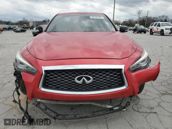 2018 Infiniti Q50 Red Sport 400 with VIN JN1FV7AP5JM460848, listed as a Copart auction lot 49785355 with 88,963 mi miles and Clean Title. Bid and sale history available at carsss.com. Image 5.