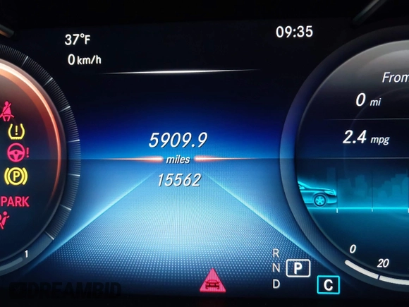 2022 Mercedes-Benz C 300 with VIN W1KWJ8DB5NG115893, listed as a IAAI auction lot 41590272 with 15,562 mi miles and . Bid and sale history available at DreamBid. Image 7.