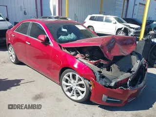 2014 Cadillac ATS Premium with VIN 1G6AF5SX0E0160710, listed as a IAAI auction lot 41658376 with 85,366 mi miles. Bid and sale history available at carsss.com. Image 1.