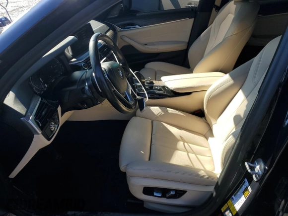 2020 BMW 5 Series 530e with VIN WBAJA9C00LB399824, listed as a Copart auction lot 45011365 with 52,678 mi miles and Salvage Title. Bid and sale history available at DreamBid. Image 7.