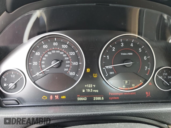 2019 BMW 4 Series 430i with VIN WBA4W3C59KAF93279, listed as a Copart auction lot 50384715 with 56,543 mi miles and Non Repairable. Bid and sale history available at carsss.com. Image 9.