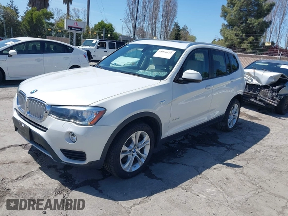 2017 BMW X3 xDrive35i with VIN 5UXWX7C56H0S18430, listed as a IAAI auction lot 41966132 with 79,420 mi miles and . Bid and sale history available at DreamBid. Image 2.