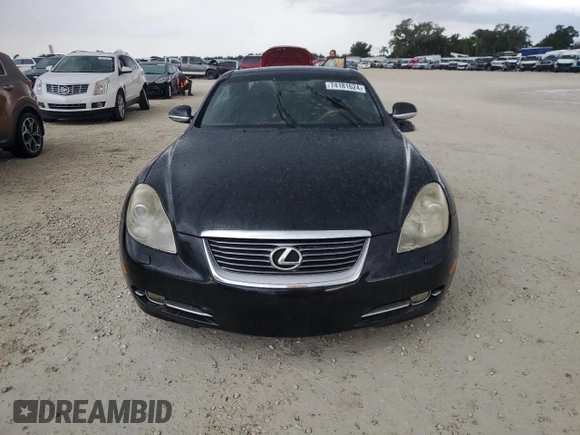 2006 Lexus SC with VIN JTHFN48Y769003087, listed as a Copart auction lot 74181624 with Not Provided miles and Non Repairable. Bid and sale history available at carsss.com. Image 5.