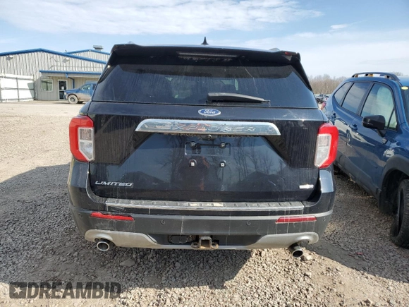2020 Ford Explorer Limited with VIN 1FMSK8FHXLGB45021, listed as a Copart auction lot 53300745 with 122,959 mi miles and Salvage Title. Bid and sale history available at carsss.com. Image 6.