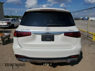 2022 Mercedes-Benz GLS with VIN 4JGFF5KE9NA586127, listed as a Copart auction lot 52695073 with 22,164 mi miles. Bid and sale history available at carsss.com. Image 6.