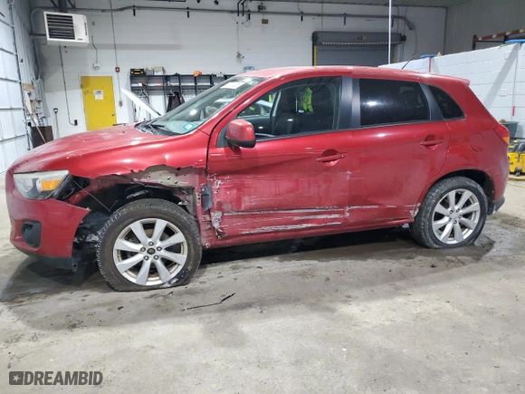 2013 Mitsubishi Outlander Sport ES with VIN 4A4AR3AU4DE012344, listed as a Copart auction lot 42775285 with 25,783 mi miles and Salvage Title. Bid and sale history available at carsss.com. Image 1.