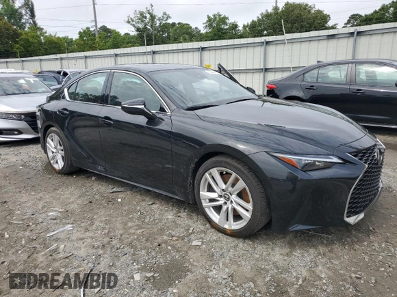 2024 Lexus IS 300 with VIN JTHCA1D24R5129899, listed as a Copart auction lot 58364115 with 23,360 mi miles and Salvage title. Bid and sale history available at DreamBid. Image 4.