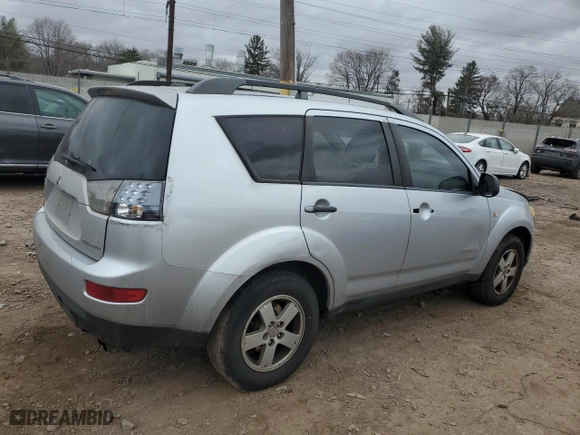 2007 Mitsubishi Outlander LS with VIN JA4MT31X37U013702, listed as a Copart auction lot 47644145 with 217,658 mi miles and Salvage Title. Bid and sale history available at carsss.com. Image 3.