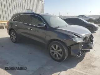2014 Acura MDX Advance with VIN 5FRYD4H83EB038385, listed as a Copart auction lot 49025375 with 97,357 mi miles and Salvage Title. Bid and sale history available at DreamBid. Image 4.