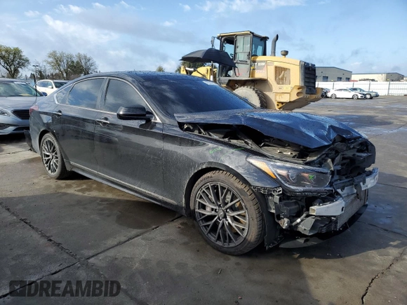 2018 Genesis G80 Sport z VIN KMHGN4JB3JU243749, wystawiony jako Copart lot #49339915 z przebiegiem 80 735 mil mil oraz Szkoda całkowita • Salvage title. Historia ofert i sprzedaży dostępna na DreamBid. Obrazek 4.
