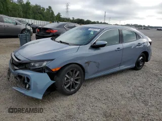 2020 Honda Civic EX-L z VIN SHHFK7H83LU214024, wystawiony jako Copart lot #54982415 z przebiegiem 30 607 mil mil oraz Szkoda całkowita • Salvage title. Historia ofert i sprzedaży dostępna na DreamBid. Obrazek 1.