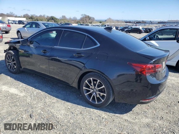 2015 Acura TLX V6 Tech with VIN 19UUB2F54FA013820, listed as a Copart auction lot 46991475 with 103,319 mi miles and Salvage Title. Bid and sale history available at carsss.com. Image 2.