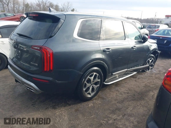 2021 Kia Telluride EX with VIN 5XYP3DHC8MG192246, listed as a IAAI auction lot 41596976 with 94,420 mi miles and . Bid and sale history available at DreamBid. Image 4.