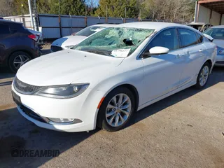 2015 Chrysler 200 C with VIN 1C3CCCCB9FN564247, listed as a IAAI auction lot 41796137 with 160,143 mi miles. Bid and sale history available at carsss.com. Image 2.