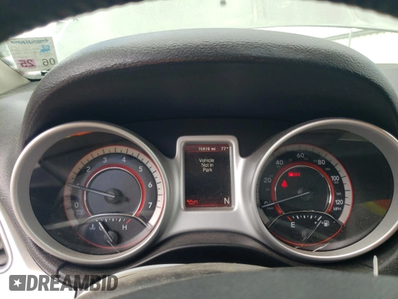 2019 Dodge Journey SE with VIN 3C4PDCBB0KT875474, listed as a Copart auction lot 52987395 with 76,816 mi miles and Salvage Title. Bid and sale history available at DreamBid. Image 9.