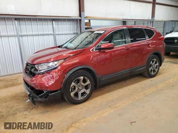 2019 Honda CR-V EX with VIN 2HKRW1H59KH503320, listed as a Copart auction lot 47656955 with 32,893 mi miles and Salvage Title. Bid and sale history available at carsss.com. Image 1.