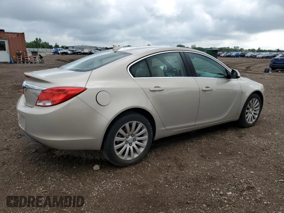 2011 Buick Regal CXL RL2 with VIN 2G4GP5ECXB9176424, listed as a Copart auction lot 61353695 with 84,820 mi miles and Salvage title. Bid and sale history available at DreamBid. Image 3.
