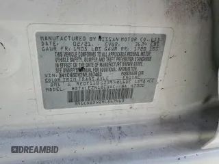 2021 Nissan Versa S with VIN 3N1CN8DV2ML867463, listed as a Copart auction lot 52052425 with 36,366 mi miles and Clean title. Bid and sale history available at DreamBid. Image 12.