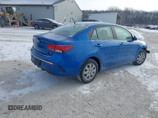 2021 Kia Rio S with VIN 3KPA24AD3ME423255, listed as a IAAI auction lot 41381989 with 18,802 mi miles. Bid and sale history available at carsss.com. Image 4.