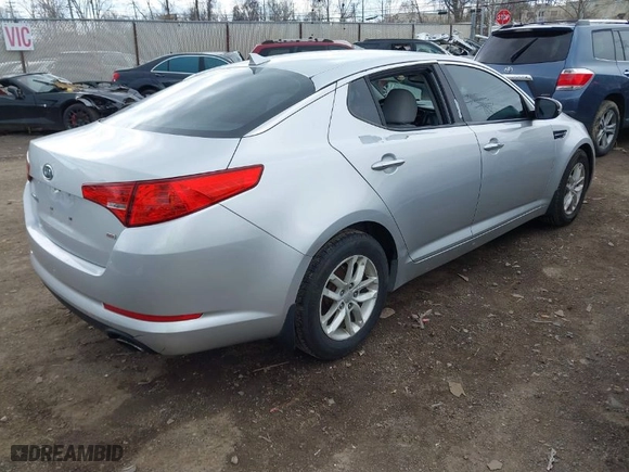 2012 Kia Optima LX with VIN KNAGM4A70C5280464, listed as a IAAI auction lot 41881578 with 141,494 mi miles. Bid and sale history available at carsss.com. Image 4.