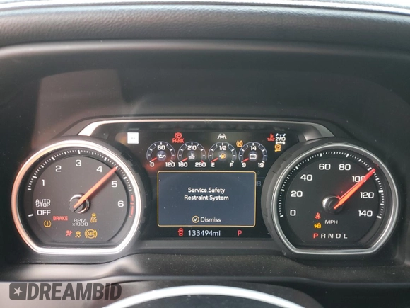 2019 Chevrolet Silverado 1500 High Country with VIN 1GCUYHED6KZ144591, listed as a Copart auction lot 44227195 with 133,494 mi miles and Salvage Title. Bid and sale history available at carsss.com. Image 9.