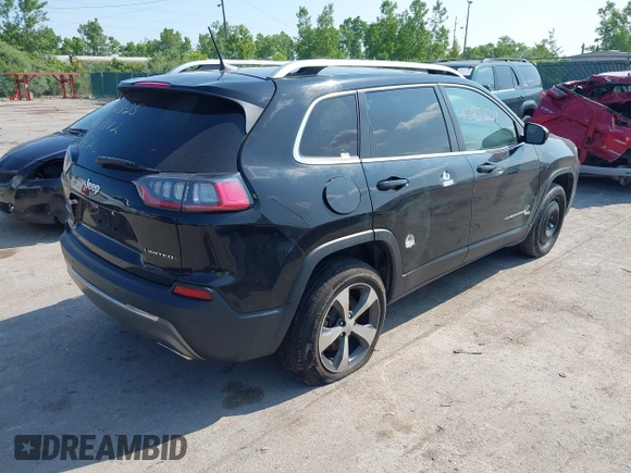 2019 Jeep Cherokee Limited with VIN 1C4PJMDX0KD351884, listed as a IAAI auction lot 42452219 with 112,485 mi miles and . Bid and sale history available at DreamBid. Image 4.