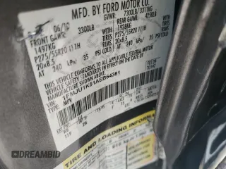 2010 Ford Expedition Limited with VIN 1FMJU1K51AEB64381, listed as a Copart auction lot 49252635 with 180,485 mi miles and Salvage title. Bid and sale history available at DreamBid. Image 15.