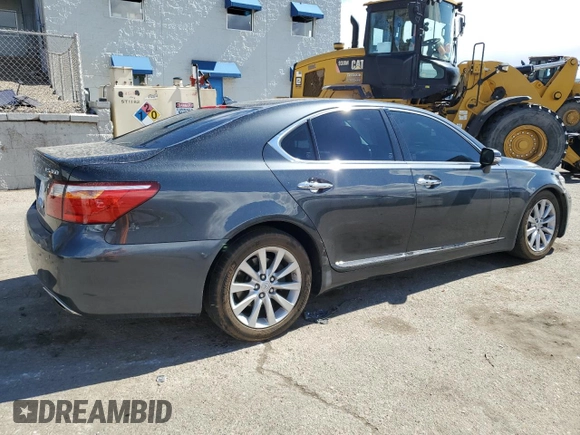 2011 Lexus LS 460 with VIN JTHBL5EF1B5103510, listed as a Copart auction lot 48377525 with 87,612 mi miles and Salvage title. Bid and sale history available at DreamBid. Image 3.