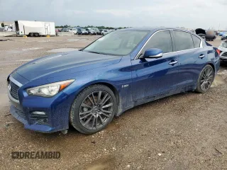 2016 Infiniti Q50 Red Sport 400 с VIN JN1FV7AP1GM421487, выставлен на аукционе Copart как лот 60572025 с пробегом 68 445 миль миль и Списание • Salvage title. История ставок и продаж доступна на DreamBid. Изображение 1.