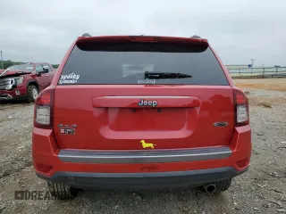 2017 Jeep Compass Sport SE with VIN 1C4NJDBB3HD101563, listed as a Copart auction lot 57853295 with 128,445 mi miles and Salvage title. Bid and sale history available at DreamBid. Image 6.