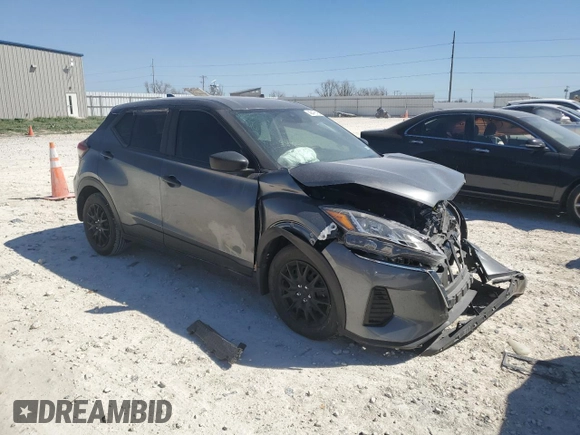 2024 Nissan Kicks S with VIN 3N1CP5BVXRL552798, listed as a Copart auction lot 48476195 with Not Provided miles and Salvage Title. Bid and sale history available at DreamBid. Image 4.