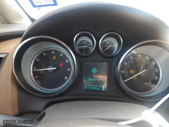 2013 Buick Verano Leather Group with VIN 1G4PS5SK6D4153464, listed as a Copart auction lot 45175235 with 137,094 mi miles and Salvage Title. Bid and sale history available at carsss.com. Image 9.