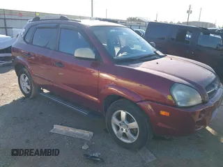 2005 Hyundai Tucson GL with VIN KM8JM12B75U108866, listed as a IAAI auction lot 41218960 with 111,319 mi miles. Bid and sale history available at carsss.com. Image 1.