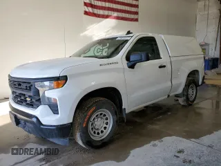 2023 Chevrolet Silverado 1500 Work Truck with VIN 3GCNAAEK8PG355779, listed as a Copart auction lot 50185505 with 152,256 mi miles and Clean Title. Bid and sale history available at DreamBid. Image 1.