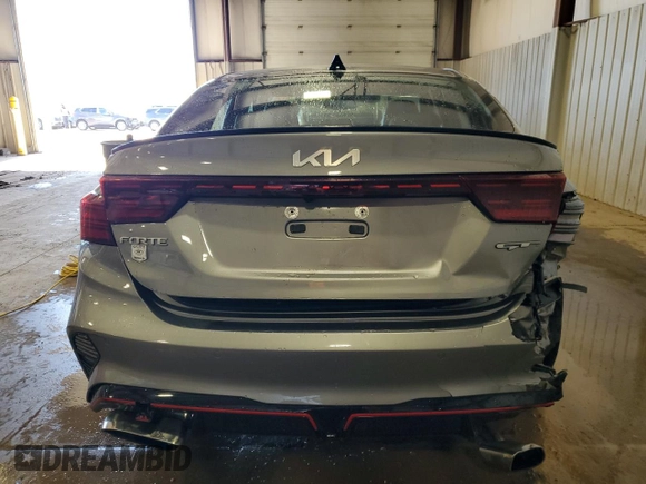 2022 Kia Forte GT with VIN 3KPF44AC7NE474024, listed as a Copart auction lot 49616895 with 53,565 mi miles and Salvage Title. Bid and sale history available at carsss.com. Image 6.