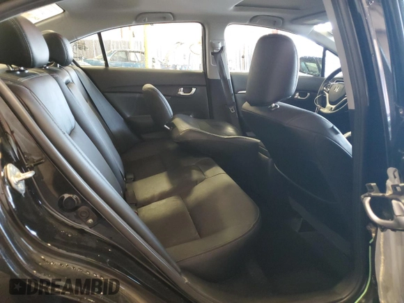 2015 Honda Civic Sedan EX-L with VIN 2HGFB2F96FH501034, listed as a Copart auction lot 54300025 with 120,079 mi miles and Salvage Title. Bid and sale history available at carsss.com. Image 10.