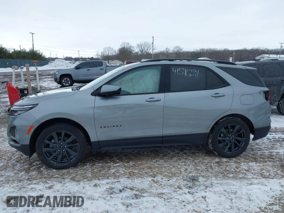 2023 Chevrolet Equinox RS with VIN 3GNAXMEG4PS132105, listed as a IAAI auction lot 41596391 with 36,893 mi miles. Bid and sale history available at carsss.com. Image 14.
