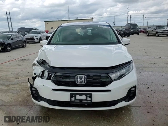 2025 Honda Odyssey Touring with VIN 5FNRL6H88SB001428, listed as a Copart auction lot 53836615 with 14,580 mi miles and Salvage title. Bid and sale history available at DreamBid. Image 14.